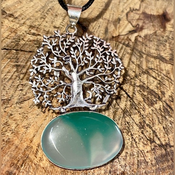 The Tree of Life Botswana Agate Pendant 2 7/8” - Picture 10 of 15